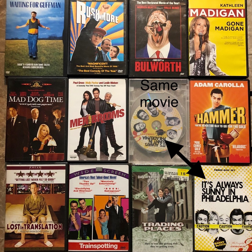 Eleven Comedy Movies DVD’s in Excellent Like-New Condition Viewed Once?